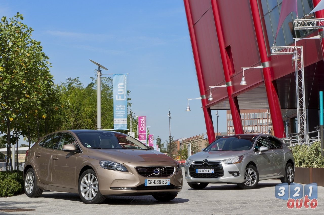 La Volvo V40 affronte la Citroën DS4