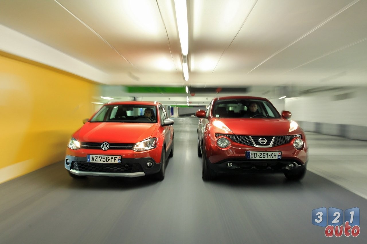 La VW Cross Polo affronte le Nissan Juke