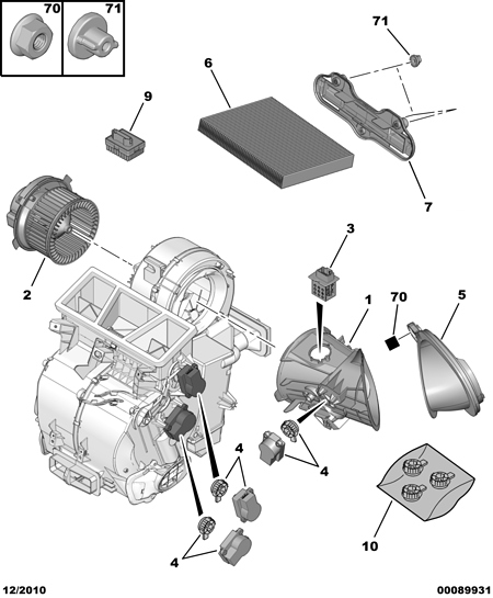 Clim chauffe même eteinte - Citroen - Xsara Picasso - Diesel ...