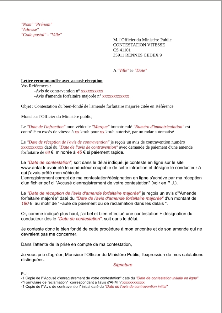 2 tyoe.dinfraction.recu.que.une.lettre