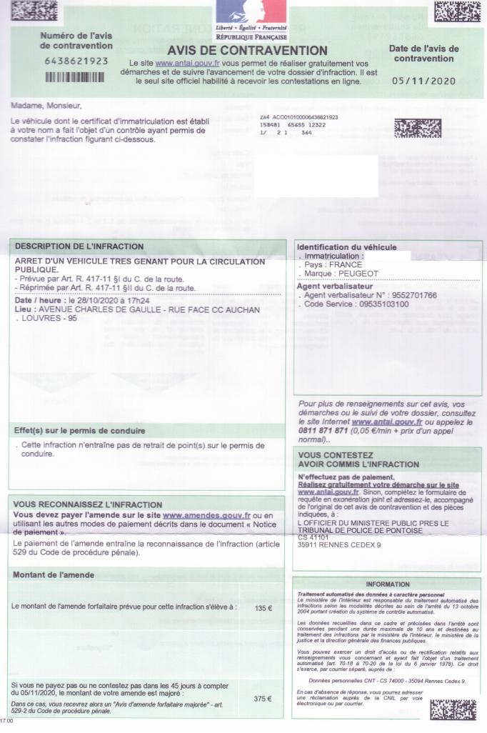 Contestation Arret D Un Vehicule Tres Genant Pour La Circulation Stationnement Auto Evasion Forum Auto