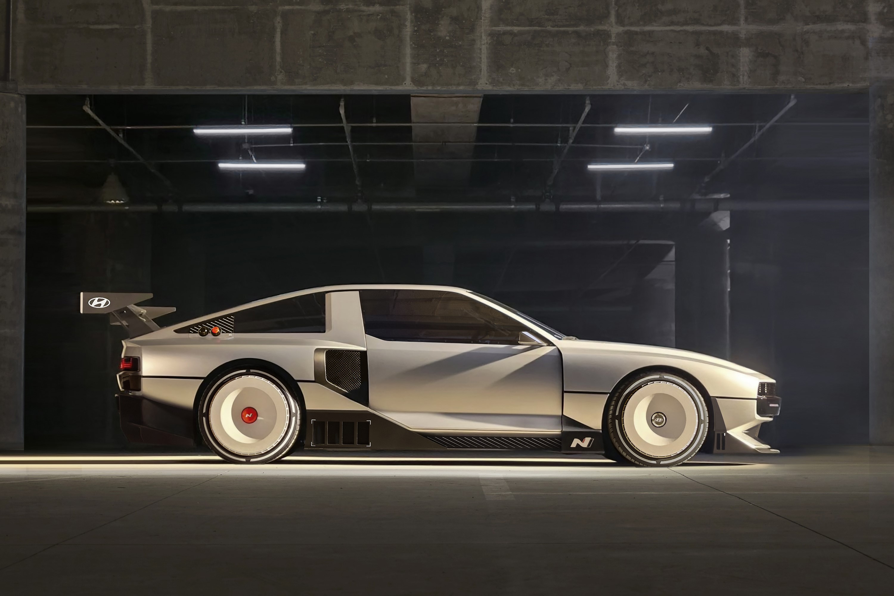 Hyundai N Vision 74 (2022). A retro hydrogen sports prototype