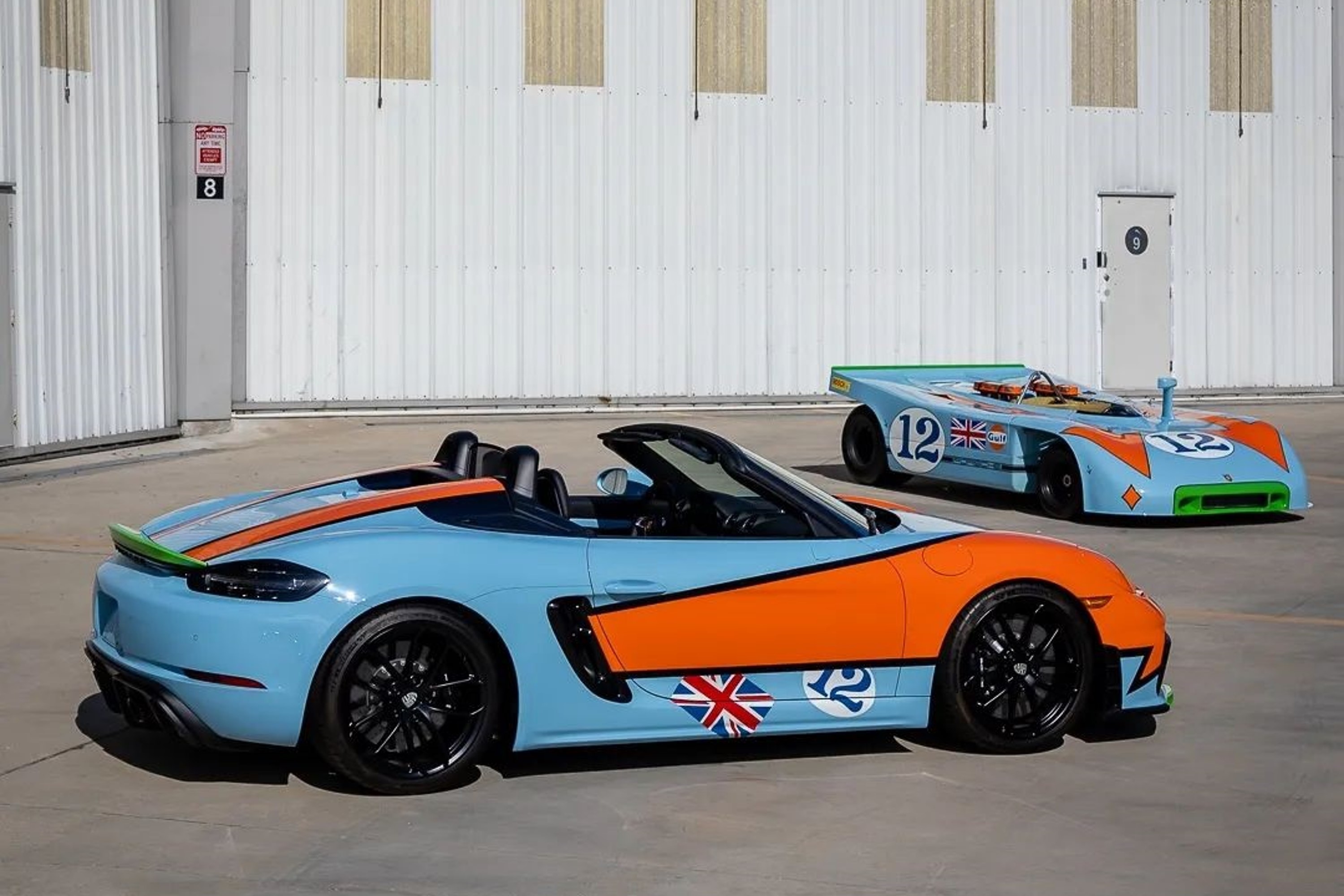 Porsche 718 Spyder tribute 908 livery