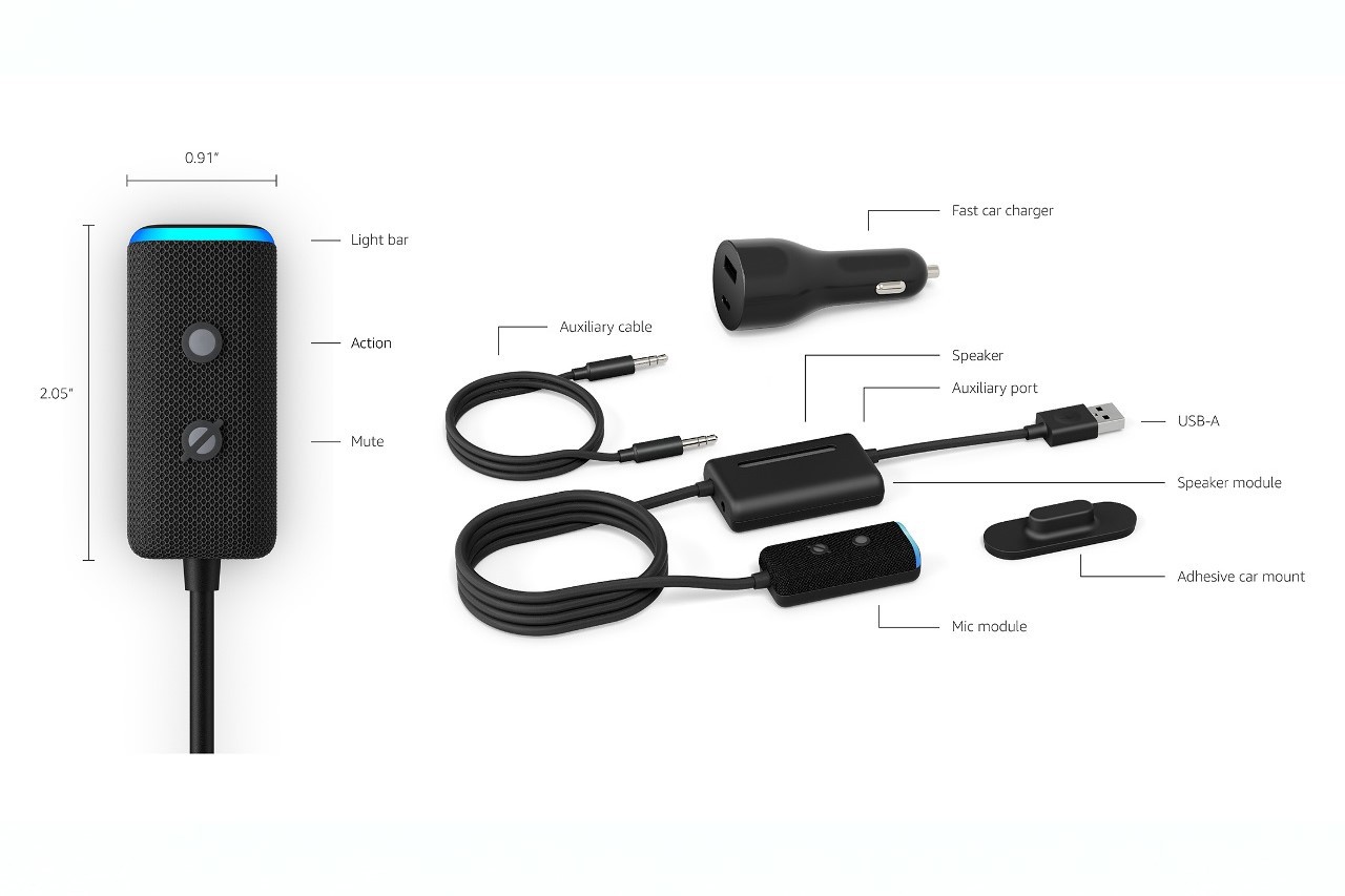 Amazon renouvelle l’Echo Auto, l'assistant vocal Alexa pour voiture