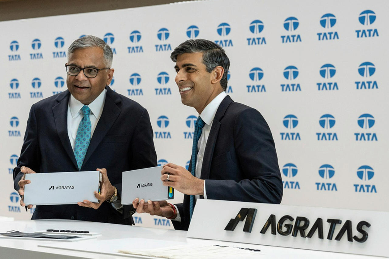 Photo 1 Natarajan Chandrasekaran tata group rishi sunak uk prime