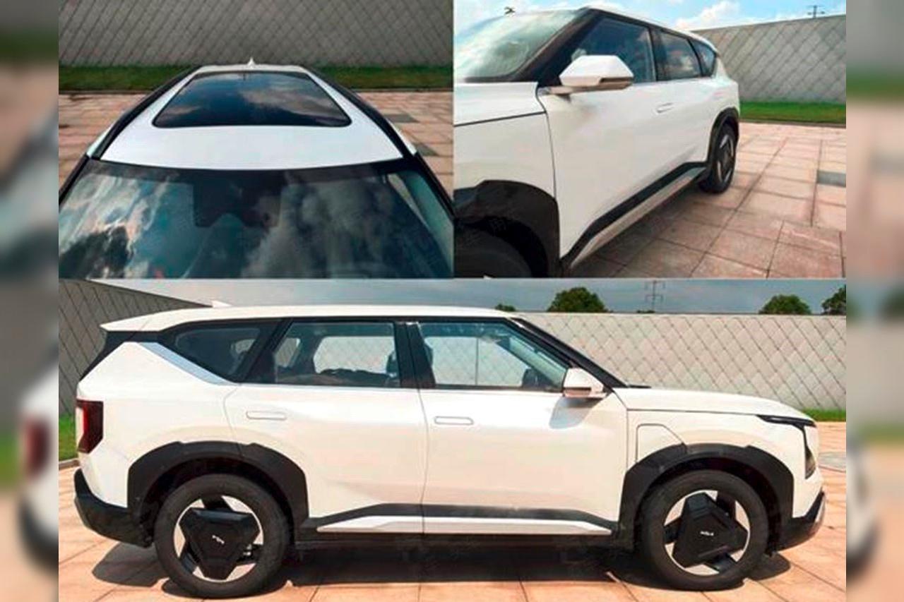 Le Kia EV5 affiche une allure massive.