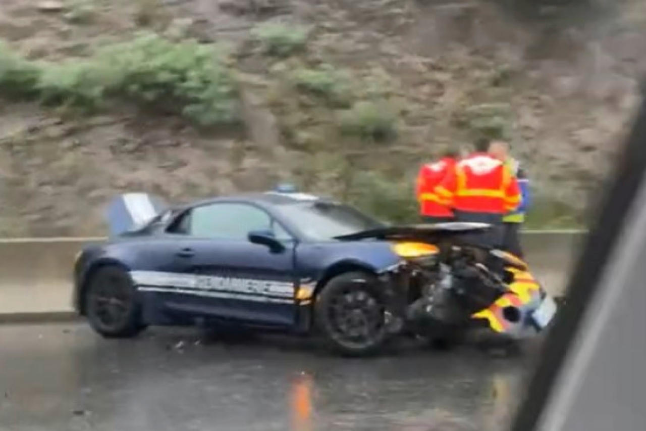 Nouvel accident pour l'Alpine A110 Gendarmerie, sans gravité