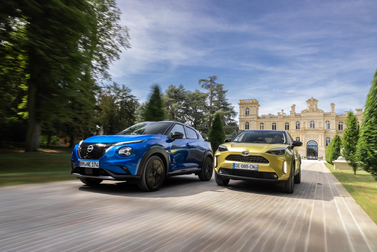 Essai comparatif. Le Nissan Juke hybride défie le Toyota Yaris Cross