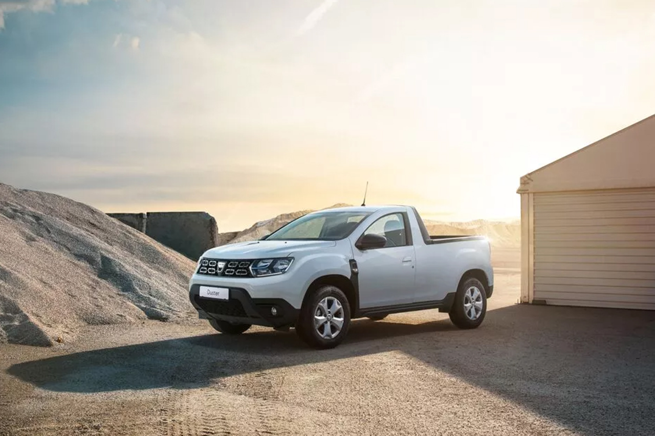 Photo 2 Dacia Duster pickup blanc [Vidéo] Dacia Duster 2 pickup de passage en France