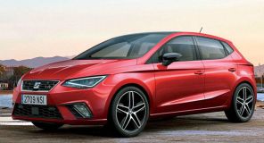 Seat Ibiza 2017 5 couleur rouge vue avant