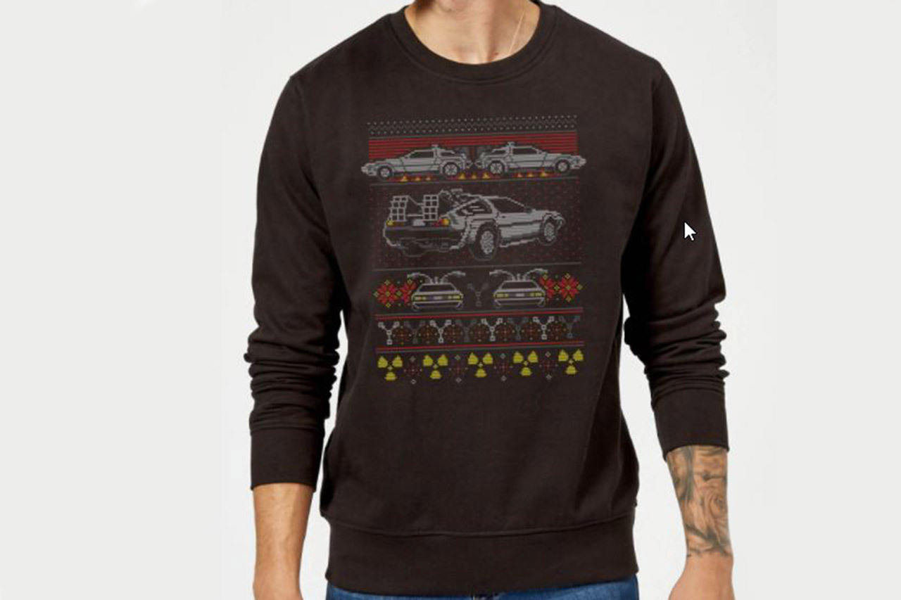 Pull De Noel Retour Vers Le Futur Photo 16 - Pull de Noël DeLorean - Des pulls moches de Noël pour les fans  d'automobiles