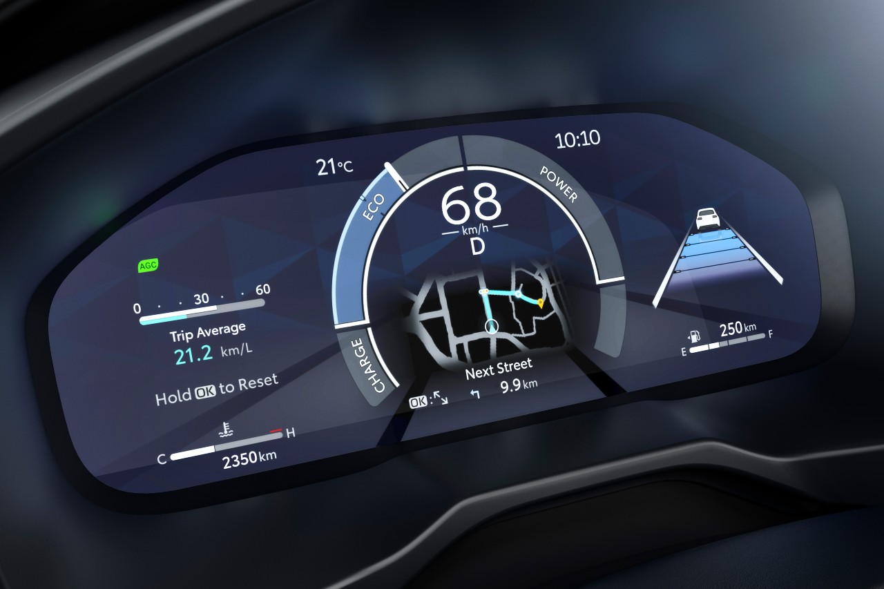 RAV4 hybrid 2022 instrumentation