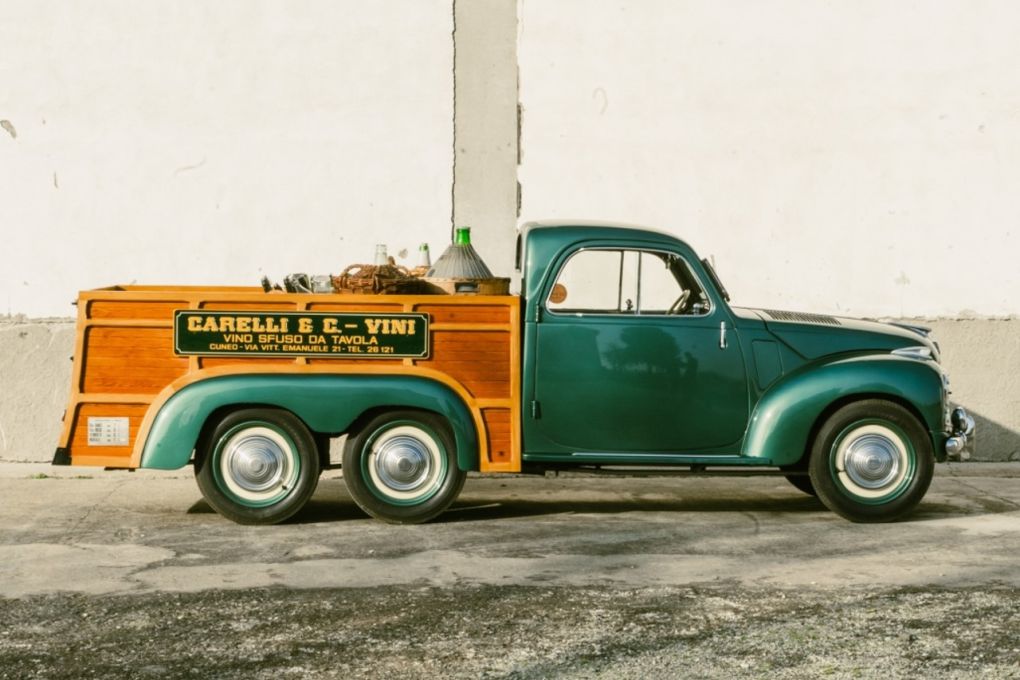 Fiat 500 C (1950). Un pickup à six roues proposé à la vente Photo 2