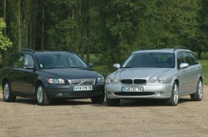 Volvo V50 2.0 D Summum- Jaguar X-Type Estate 2.0 D Sport.