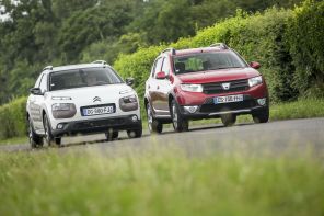 La Sandero Stepway est un peu plus haute que la Cactus et elle offre une meilleure visibilité.
