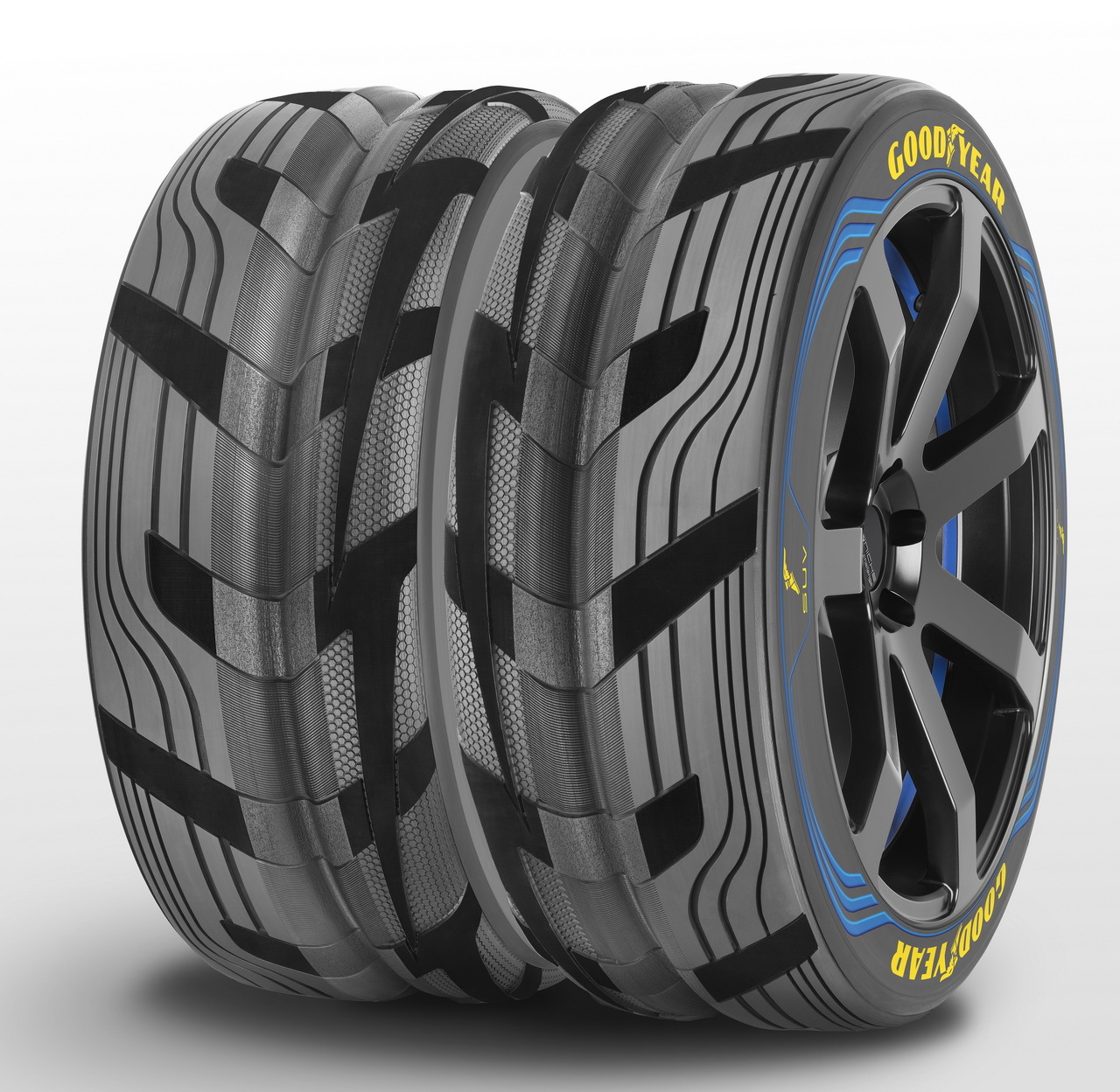 Photos et vidéos de Goodyear et Dunlop innovent au salon de Genève 2014
