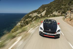 Abarth 124 Spider 2017 blanc vue avant
