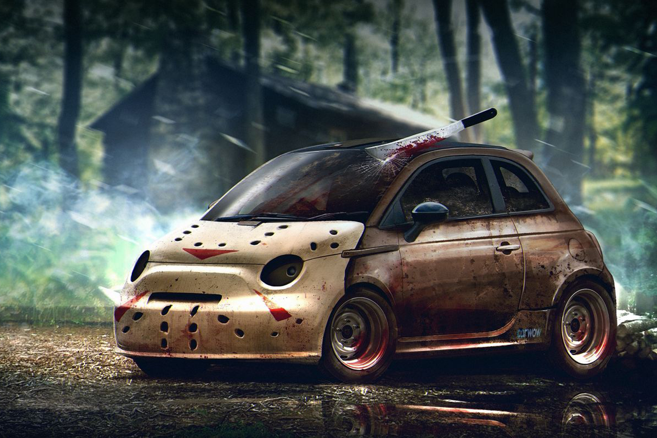Photo 39 Abarth 500 "Vendredi 13" Halloween Les voitures les plus