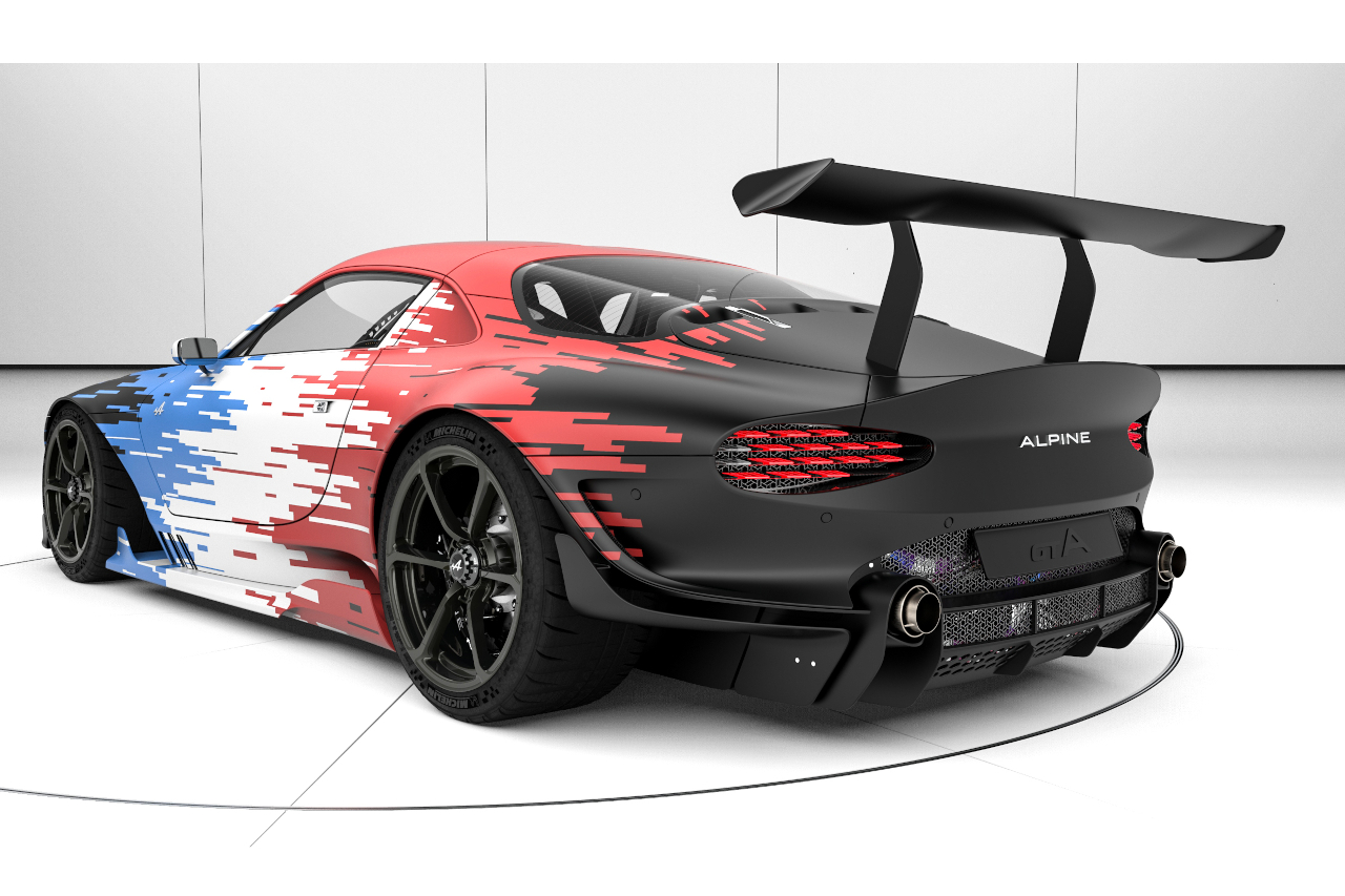 Alpine GTA Concept NFT. Cinq art cars virtuelles proposées à la vente
