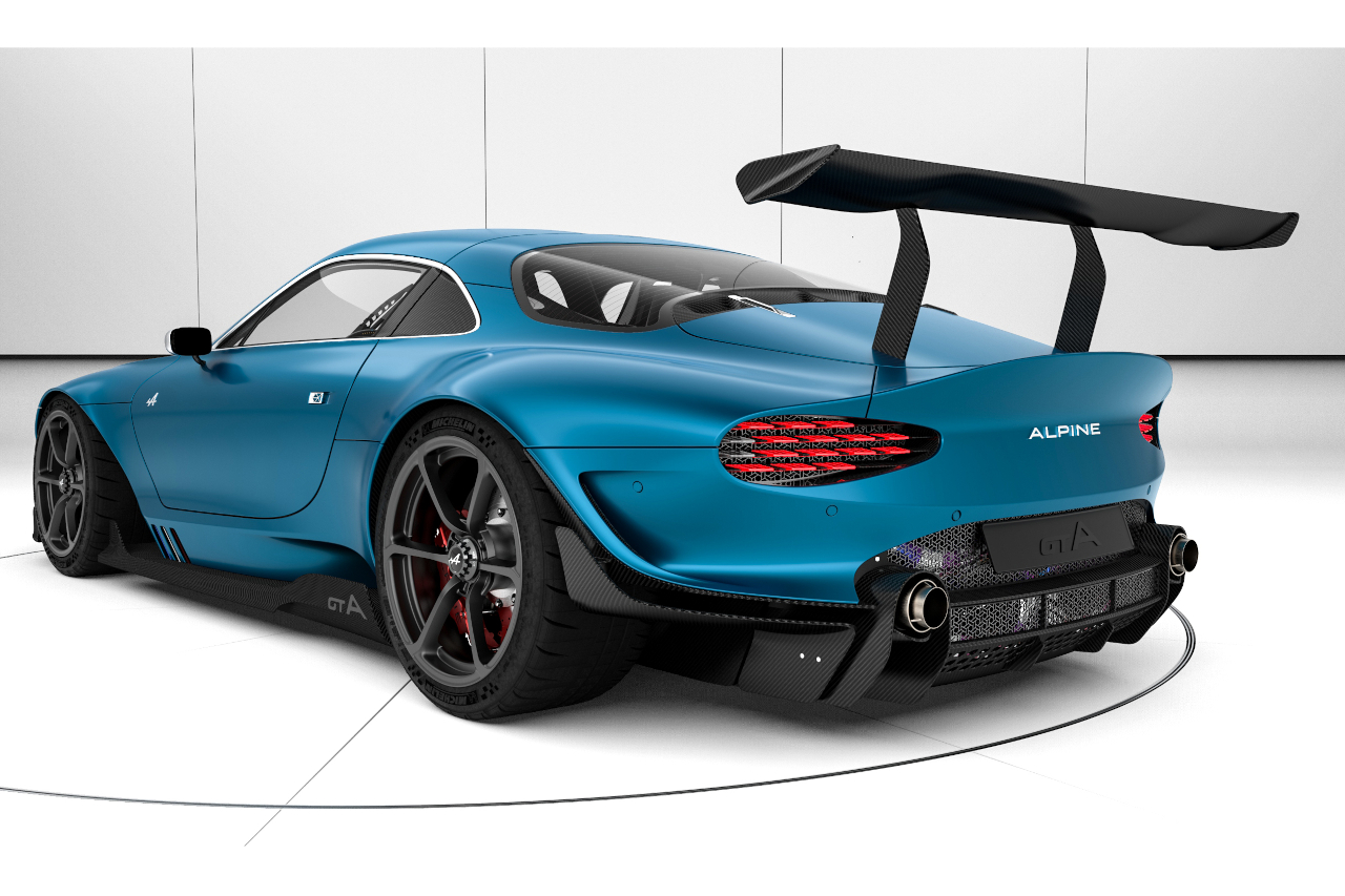 Alpine GTA Concept NFT. Cinq art cars virtuelles proposées à la vente