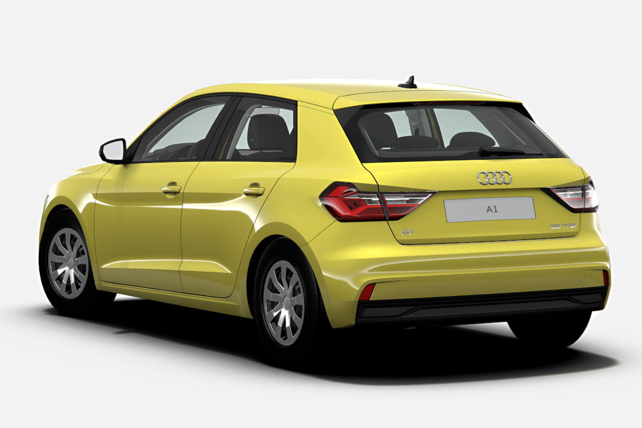 Photo 9 Audi A1 Sportback 25 TFSI Base vue arrière jaune Audi A1