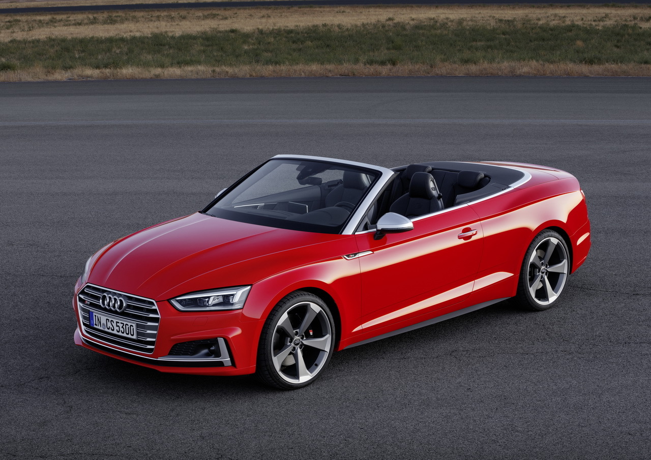 Photo 31 Audi S5 cabriolet 2017 vue avant rouge misano Audi A5