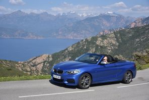 vue avant de la bmw M235i cabriolet