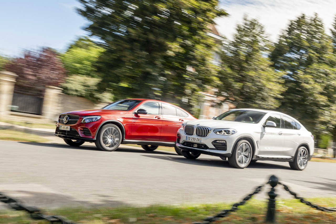 Le Bmw X4 20d 2018 D 233 Fie Le Mercedes Glc Coup 233 220d