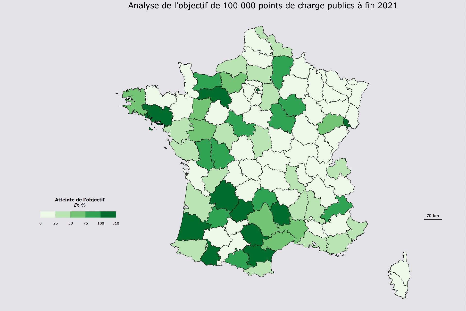 Bornes électriques. Les départements qui seront prêts fin 2021