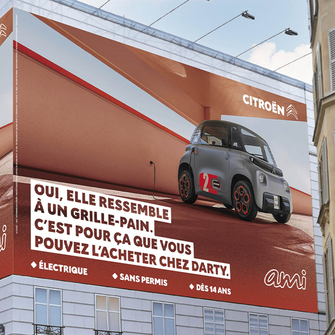 Citroën Ami. Une campagne de publicité tout en dérision