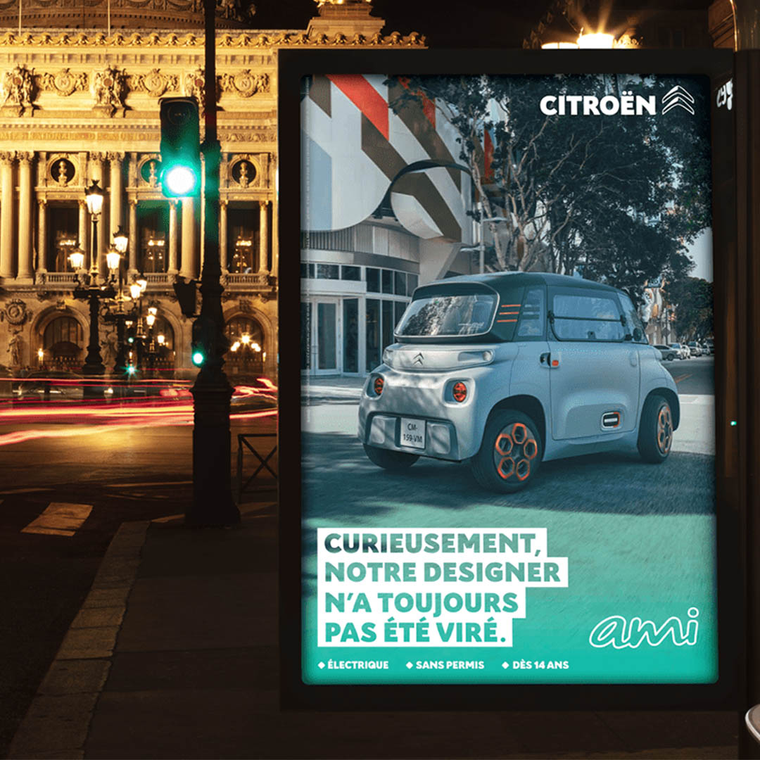 Citroën Ami. Une campagne de publicité tout en dérision