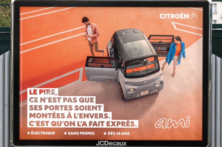 Citroën Ami. Une campagne de publicité tout en dérision Photo 1 L