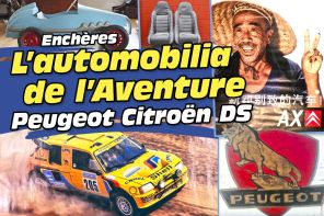 Vente l'Aventure Peugeot Citroën DS. L'automobilia à l'honneur