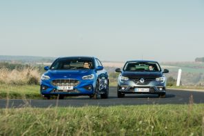 Match Ford Focus 2018 et Renault Mégane action avant