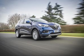 Renault Kadjar bleu 2019 Wave travelling avant droit