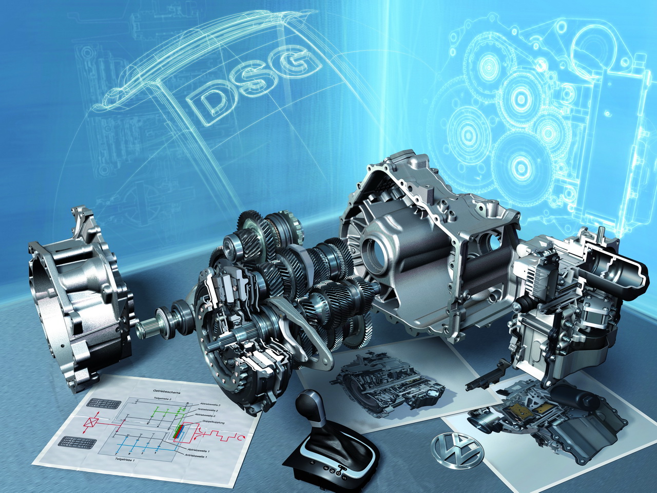 Groupe Volkswagen rectificatif de la boîte DSG7 dans les ateliers