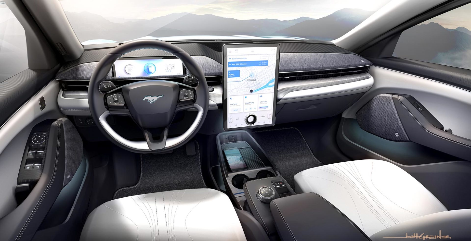 Photo 7 Intérieur Ford Mustang MachE Ford Mustang MachE tout sur le nouveau SUV Photo 7 Intérieur Ford Mustang MachE Ford Mustang MachE tout sur le nouveau SUV