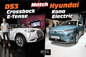 DS3 Crossback électrique vs Hyundai Kona au mondial 2018