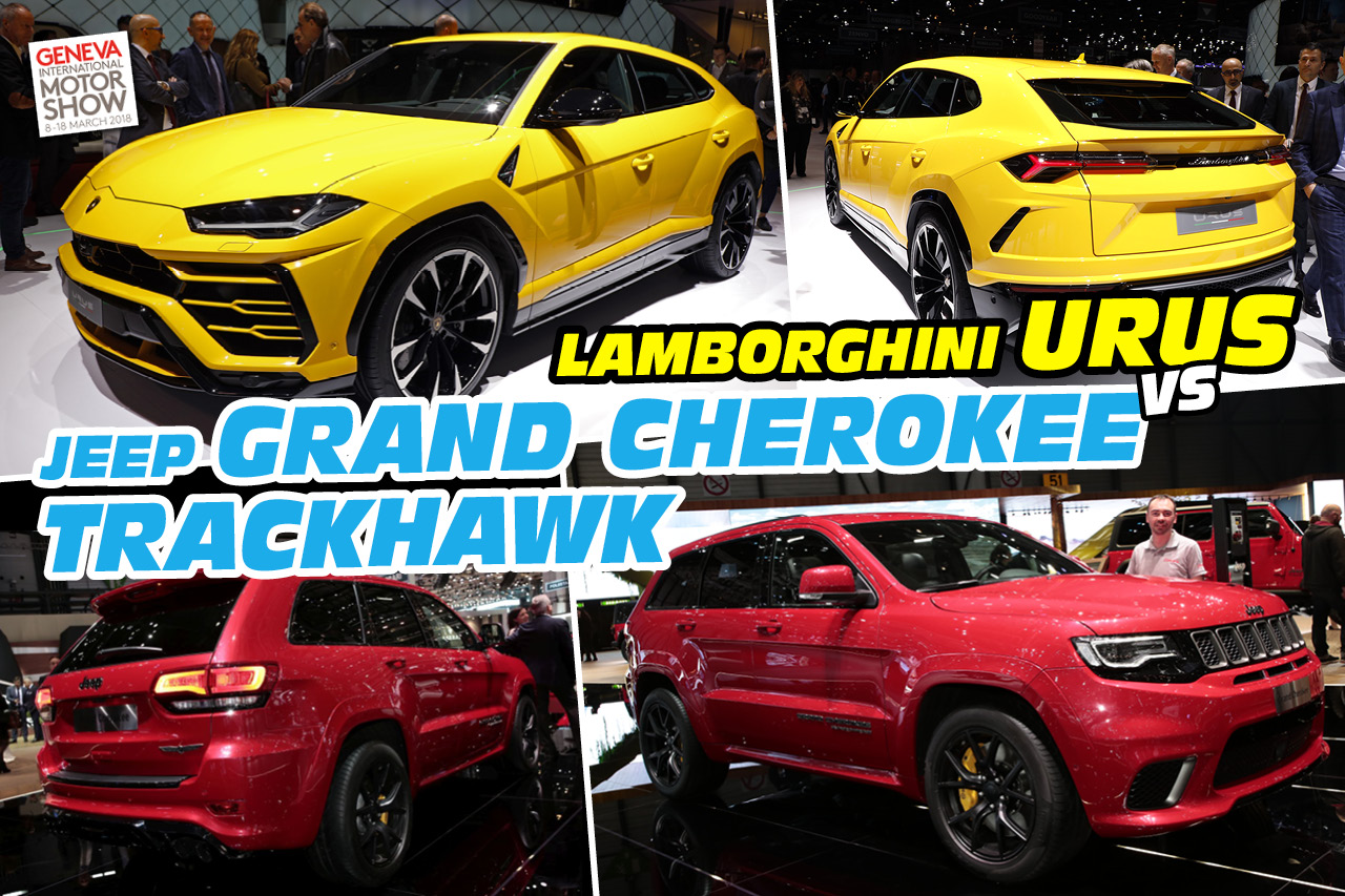 Arriba 70+ imagen cherokee trackhawk vs urus Abzlocal.mx