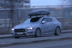 Mercedes CLA Shooting Brake spyshot camouflée vue avant