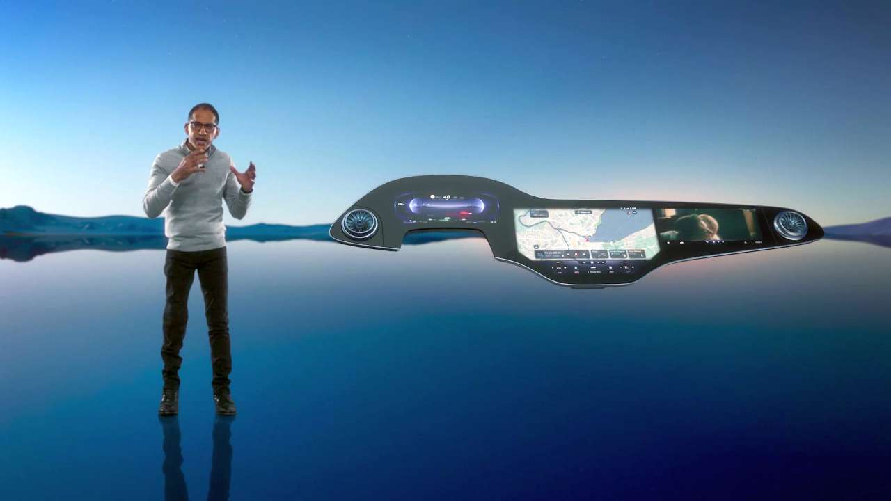 Mercedes EQS (2021). Le tableau de bord transformé en ...
