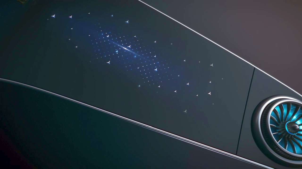 Mercedes EQS (2021). Le tableau de bord transformé en ...