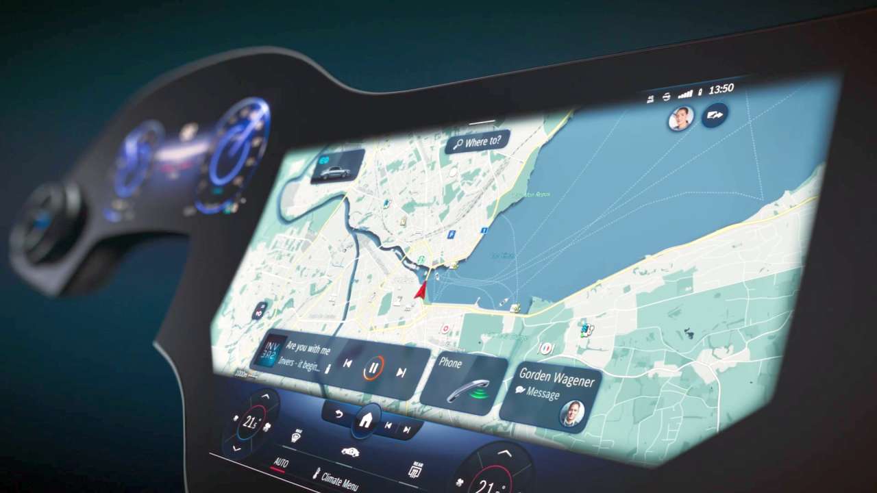 Mercedes Eqs 2021 Le Tableau De Bord Transforme En Ecran Geant