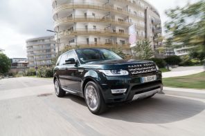Land Rover Range Rover Sport SD4 vert 3/4 avant