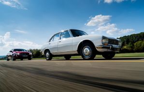 Peugeot 504 blanche vs Peugeot 508 rouge