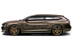 illustration Peugeot 508 Shooting Brake riviera Didier RIC