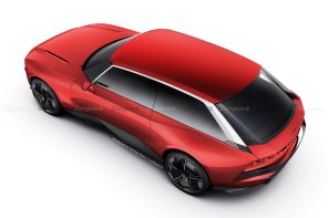 Peugeot e-Legend concept-car version Shooting Brake illustration par Didier RIC