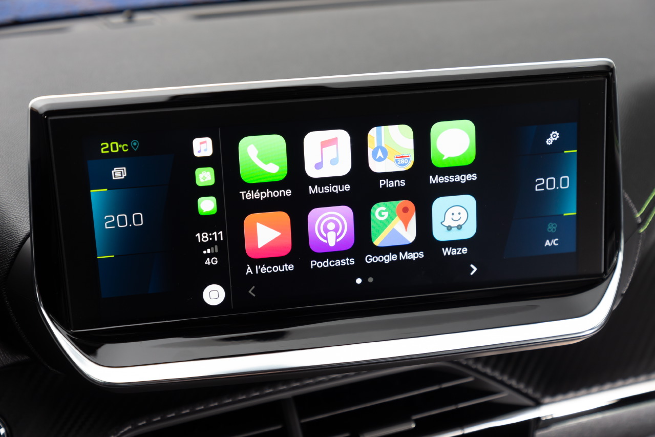 Photo 40 Ecran Apple CarPlay Peugeot e208 GT octobre 2019 Peugeot