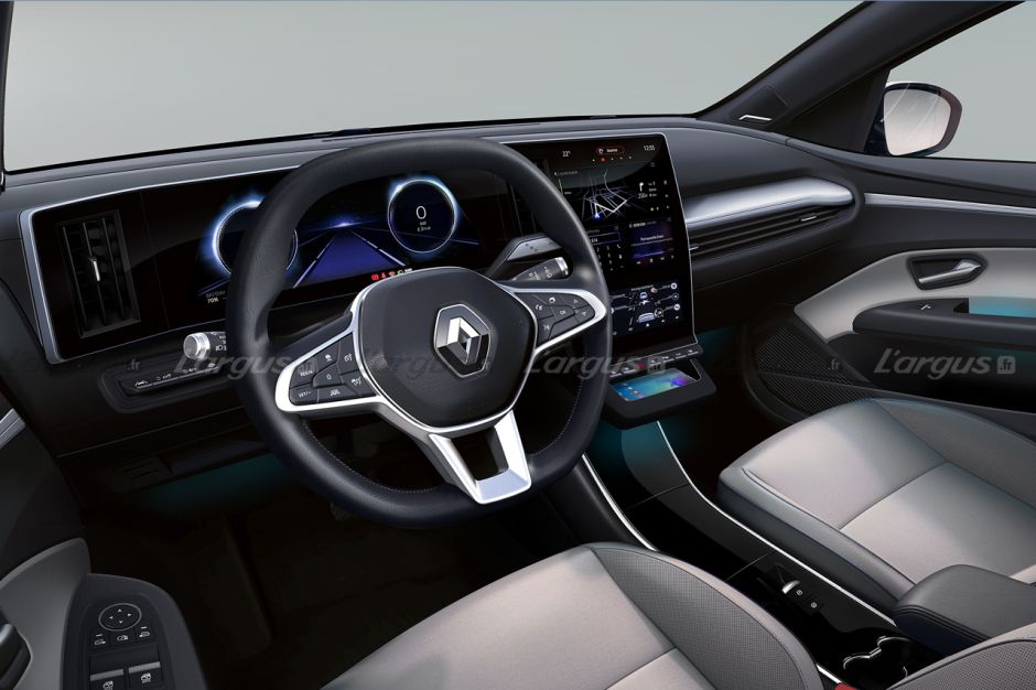 Renault Mégane E-Tech Electric (2022). Première image officielle
