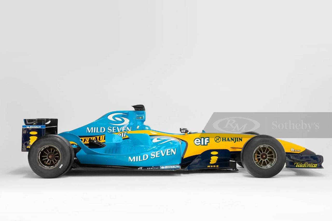Renault R24 (2004). Une F1 de Fernando Alonso à la vente